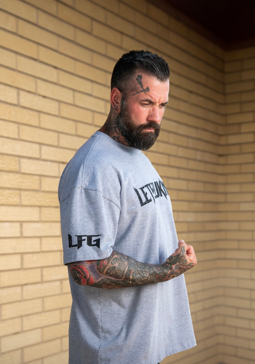 Hardened Grey Oversized Tee