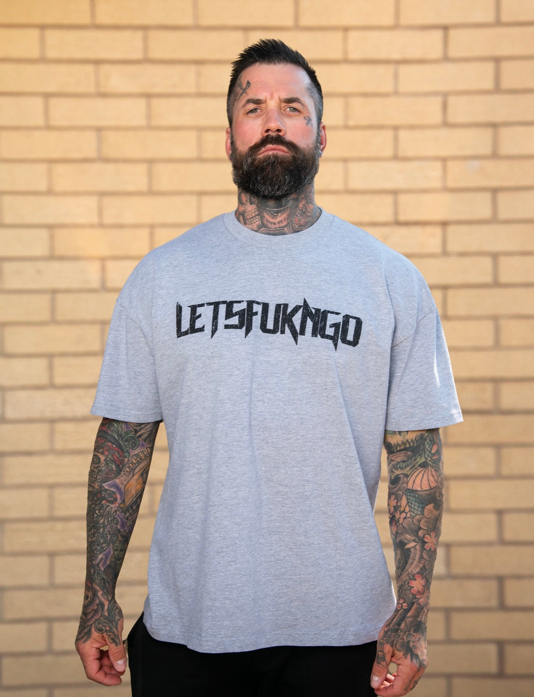 Hardened Grey Oversized Tee