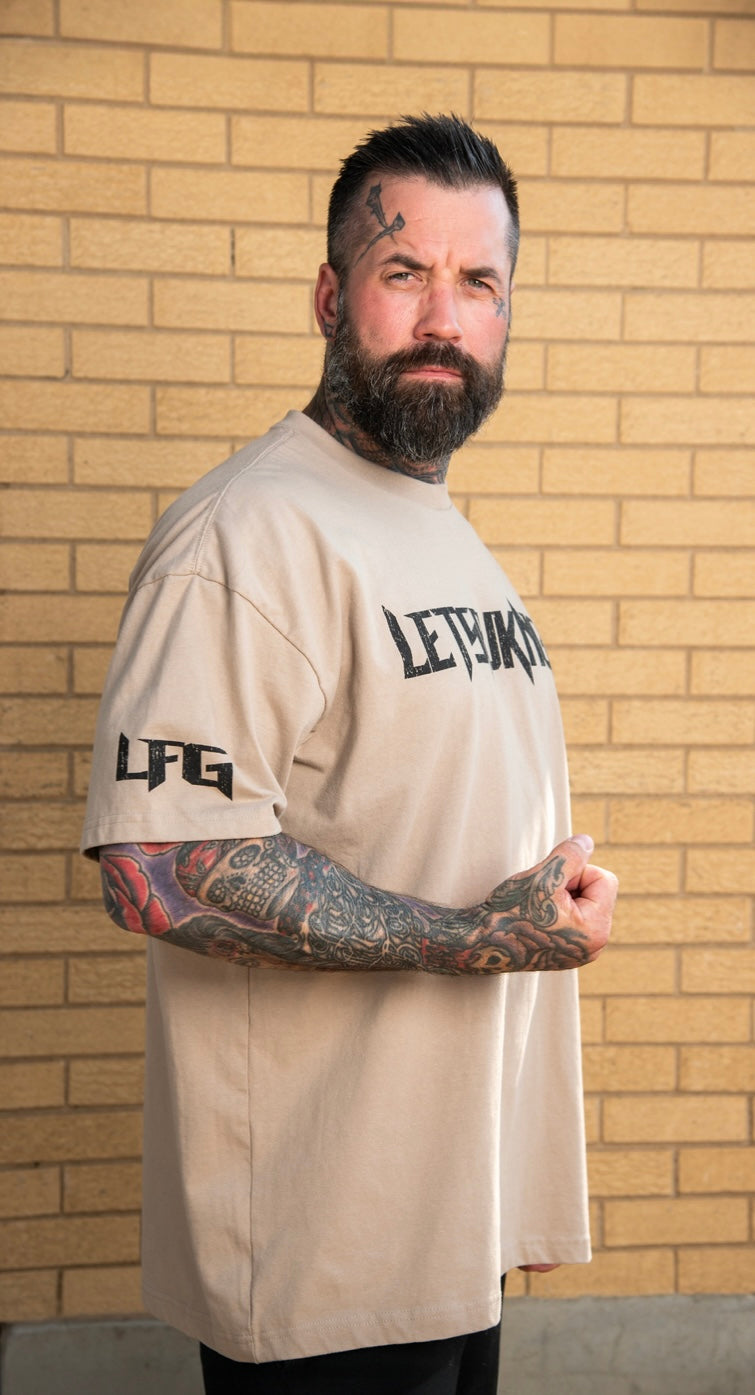 Hardened Tan Oversized Tee