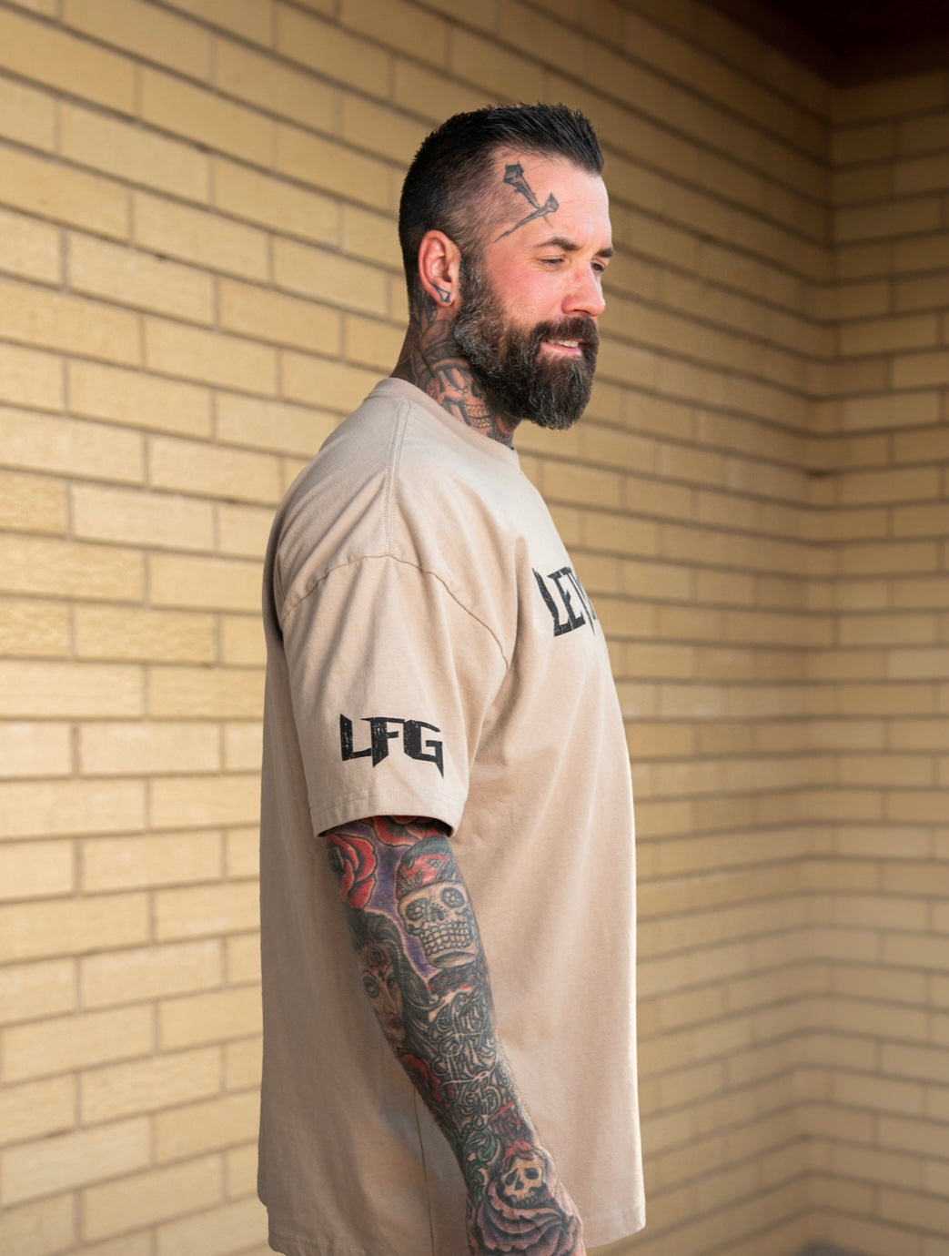 Hardened Tan Oversized Tee