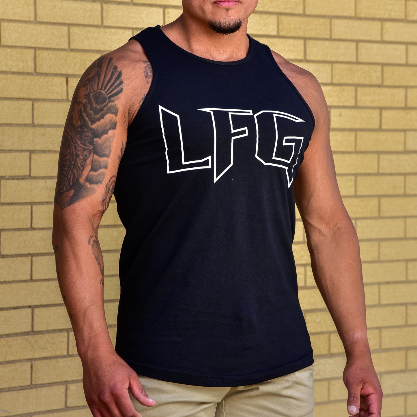 LFG Thin Fukn Line Swoop Bottom Tank Top