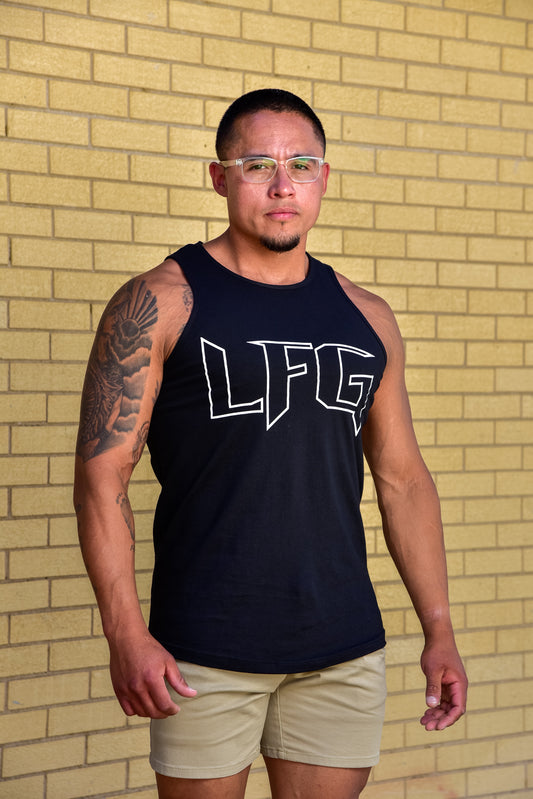 LFG Thin Fukn Line Swoop Bottom Tank Top