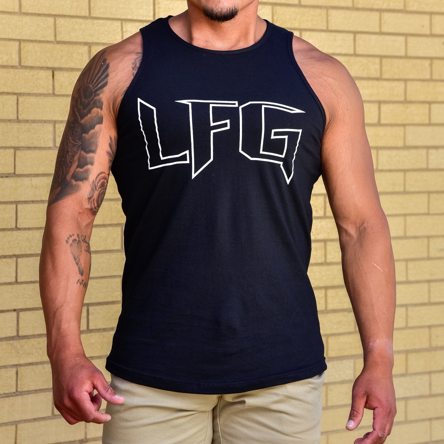 LFG Thin Fukn Line Swoop Bottom Tank Top