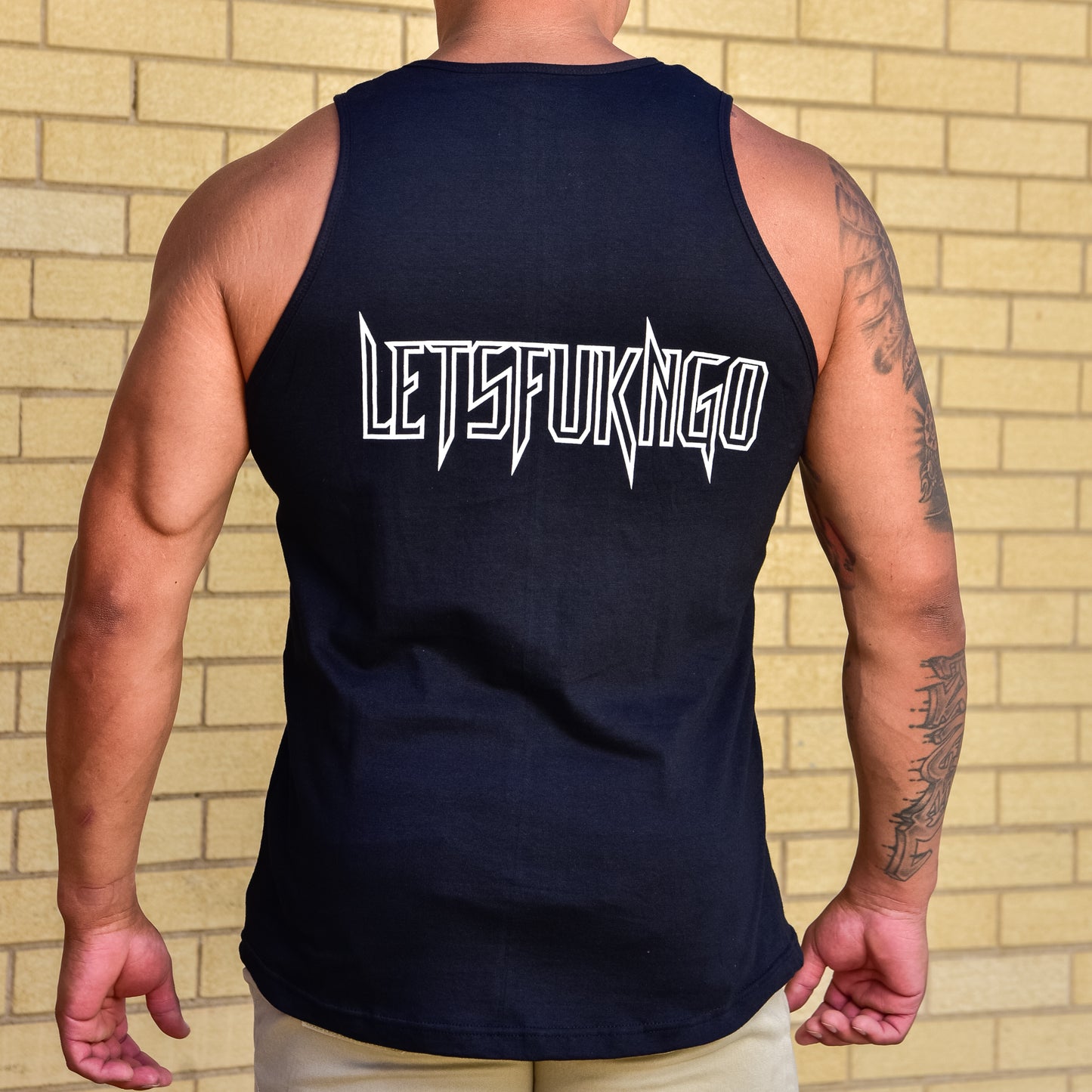 LFG Thin Fukn Line Swoop Bottom Tank Top