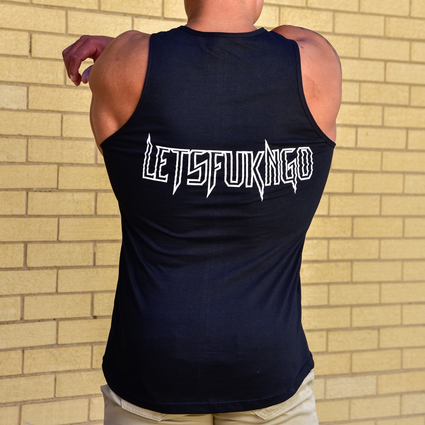 LFG Thin Fukn Line Swoop Bottom Tank Top