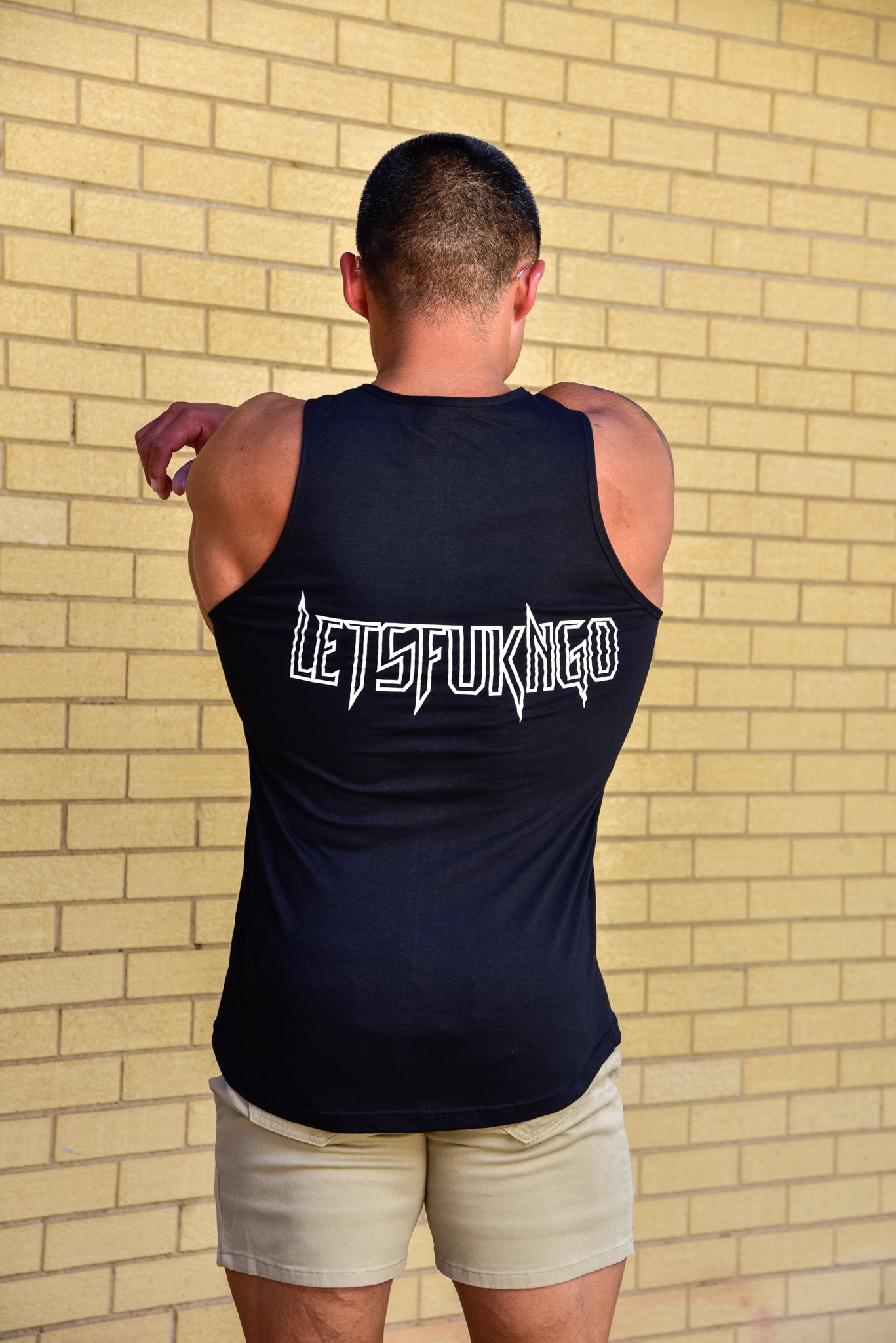 LFG Thin Fukn Line Swoop Bottom Tank Top