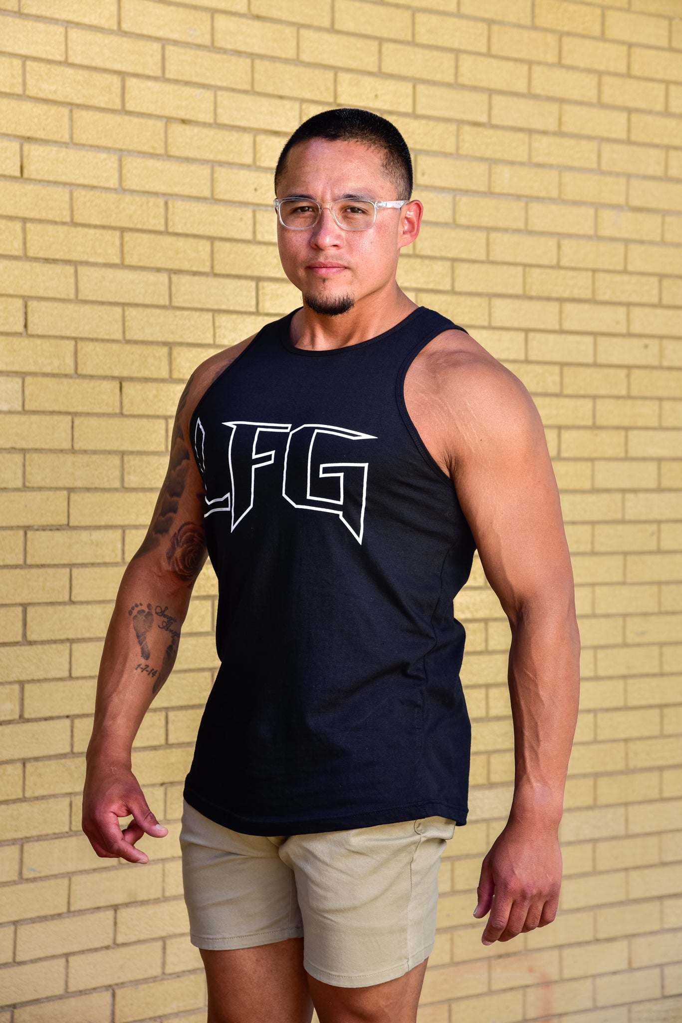 LFG Thin Fukn Line Swoop Bottom Tank Top