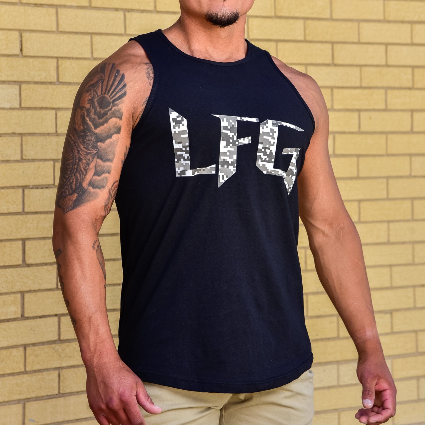 LFG Camouflage Swoop Bottom Tank Top