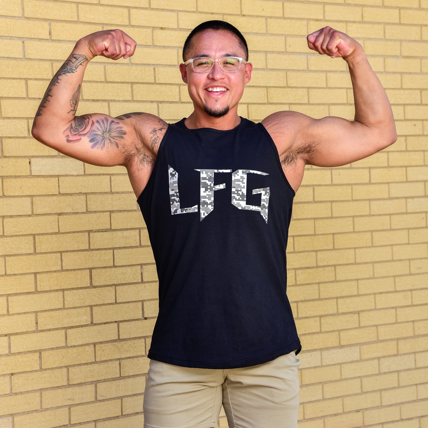 LFG Camouflage Swoop Bottom Tank Top