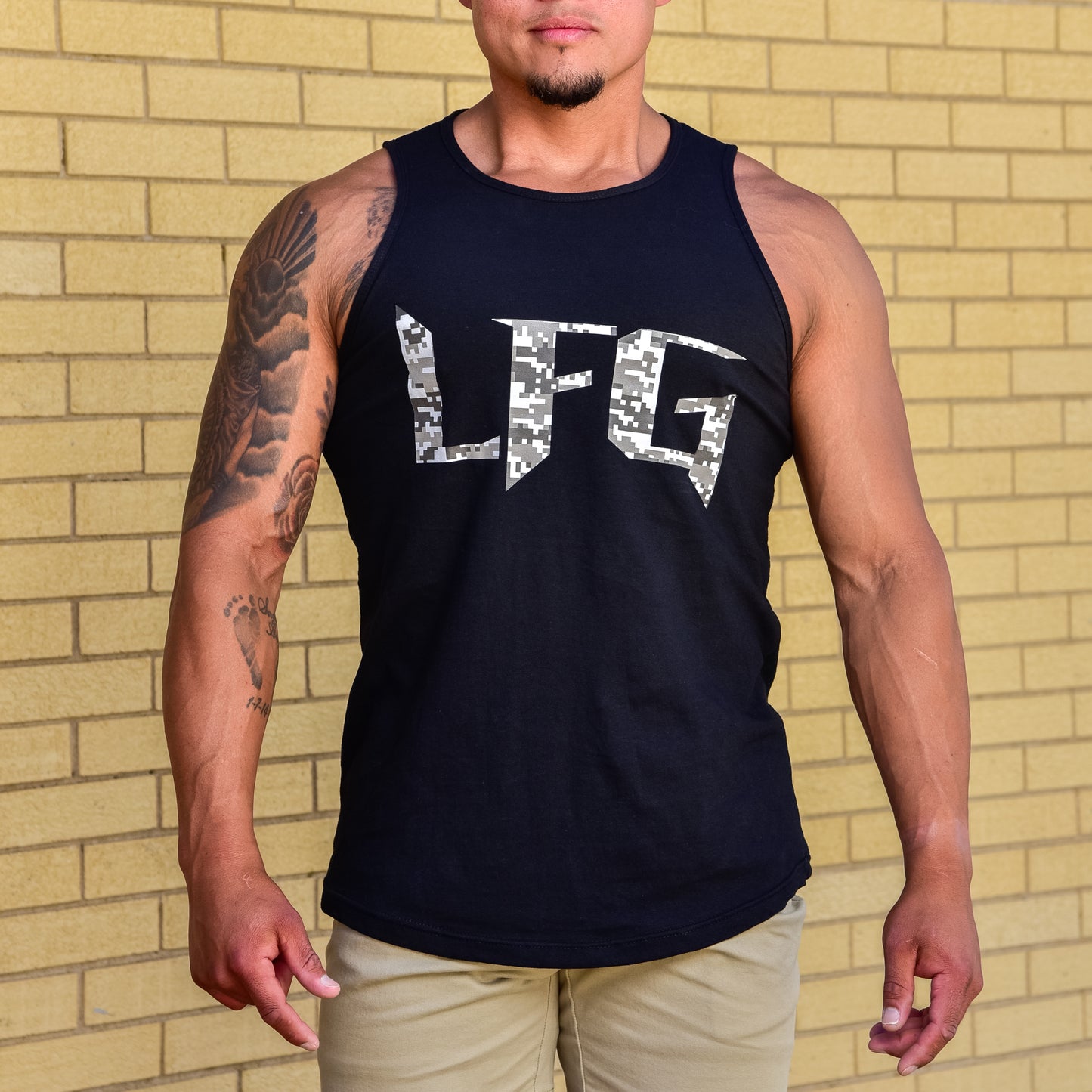 LFG Camouflage Swoop Bottom Tank Top