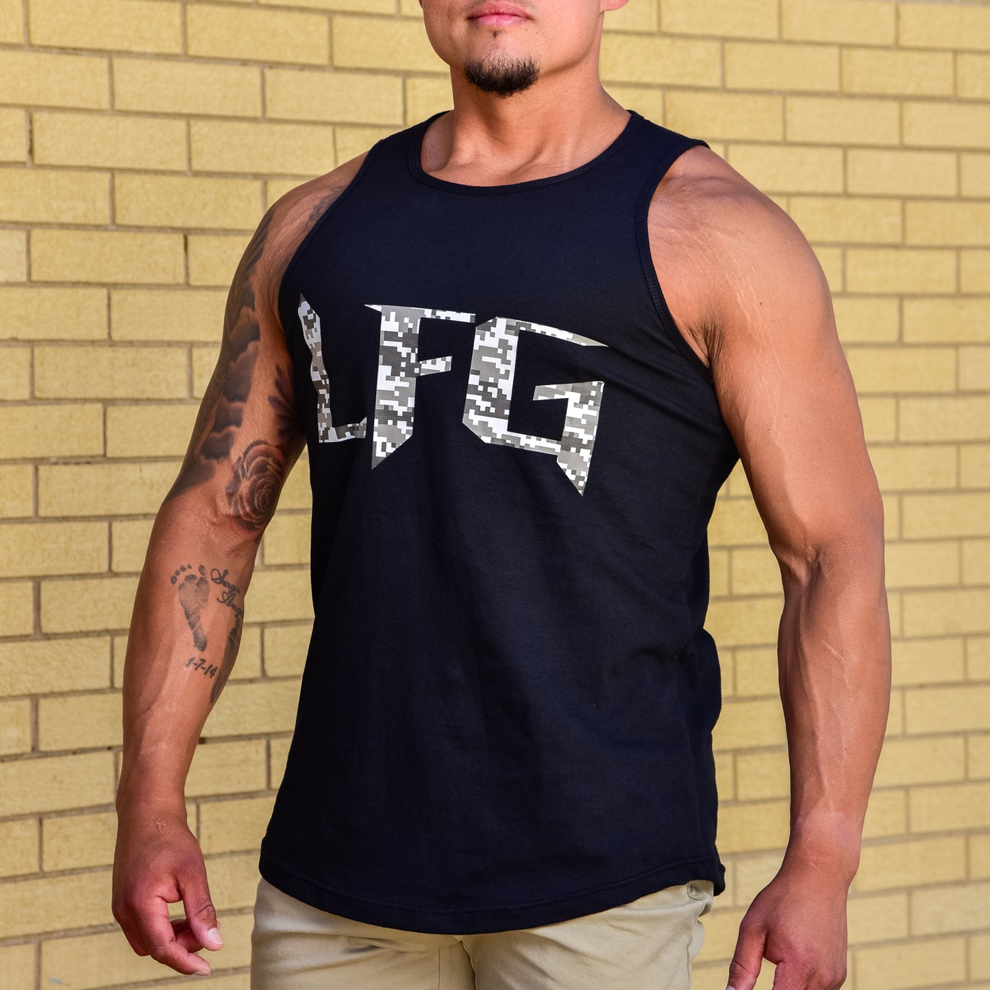 LFG Camouflage Swoop Bottom Tank Top