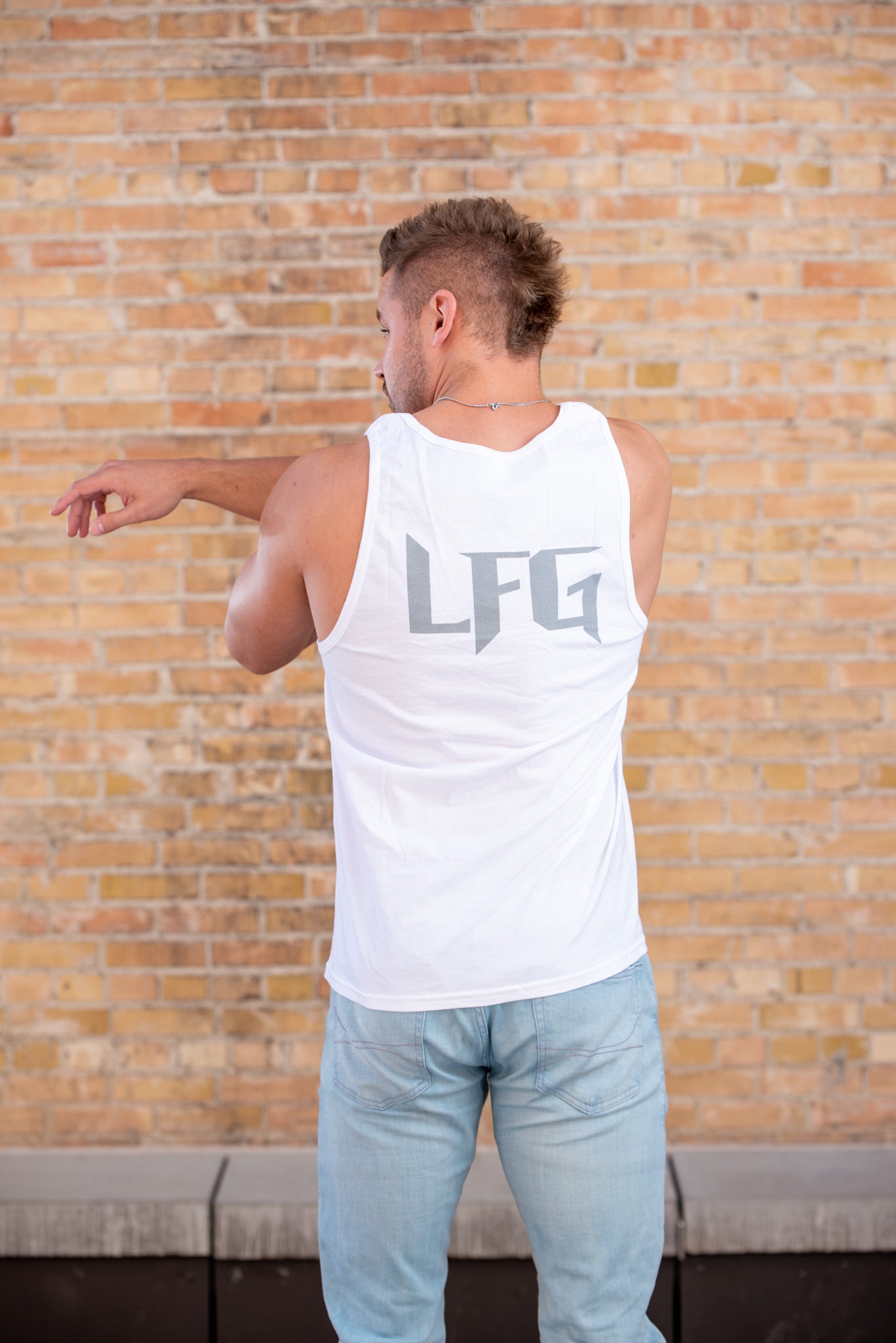 LFG White Tank-Top