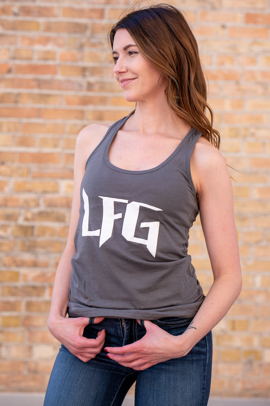 LFG Zero FUKS Womens RacerBack Tank-Top