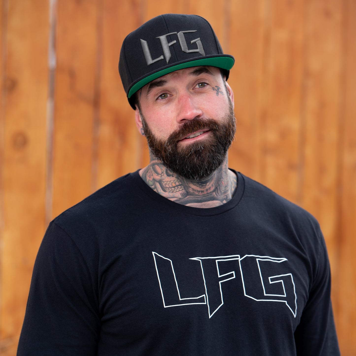 LFG Black and Graphite Snapback Hat