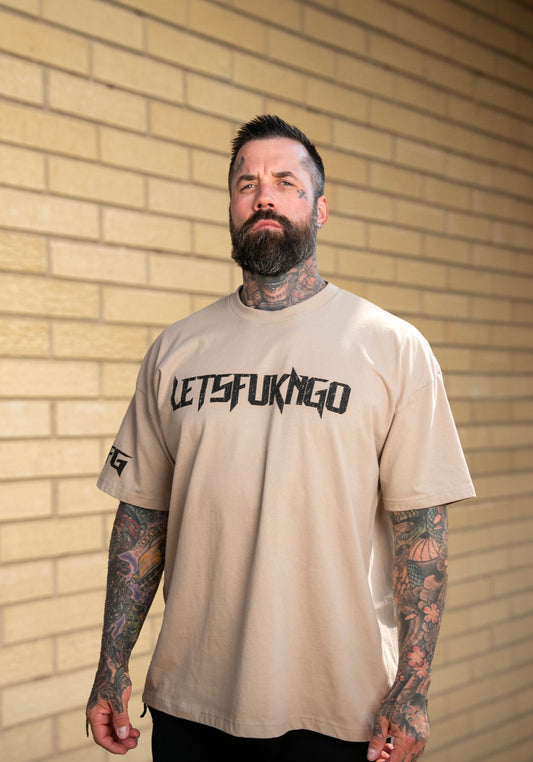 Hardened Tan Oversized Tee