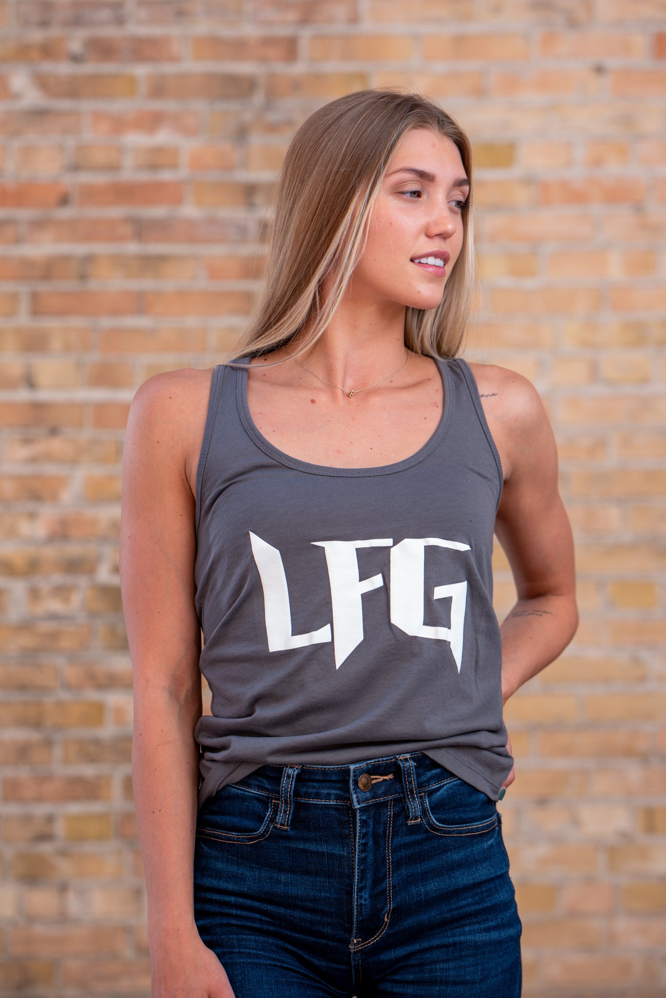 LFG Zero FUKS Womens RacerBack Tank-Top