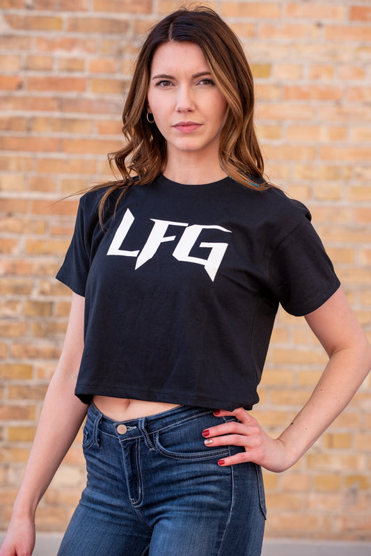 LFG OG Style Black Women’s Crop T-shirt